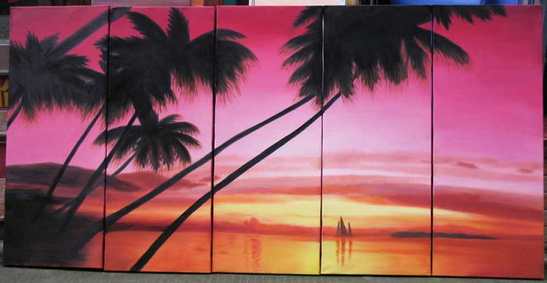 Dafen Oil Painting on canvas seascape painting -set541
